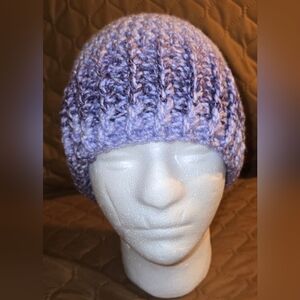 Handcrafted Purple Knit Beanie